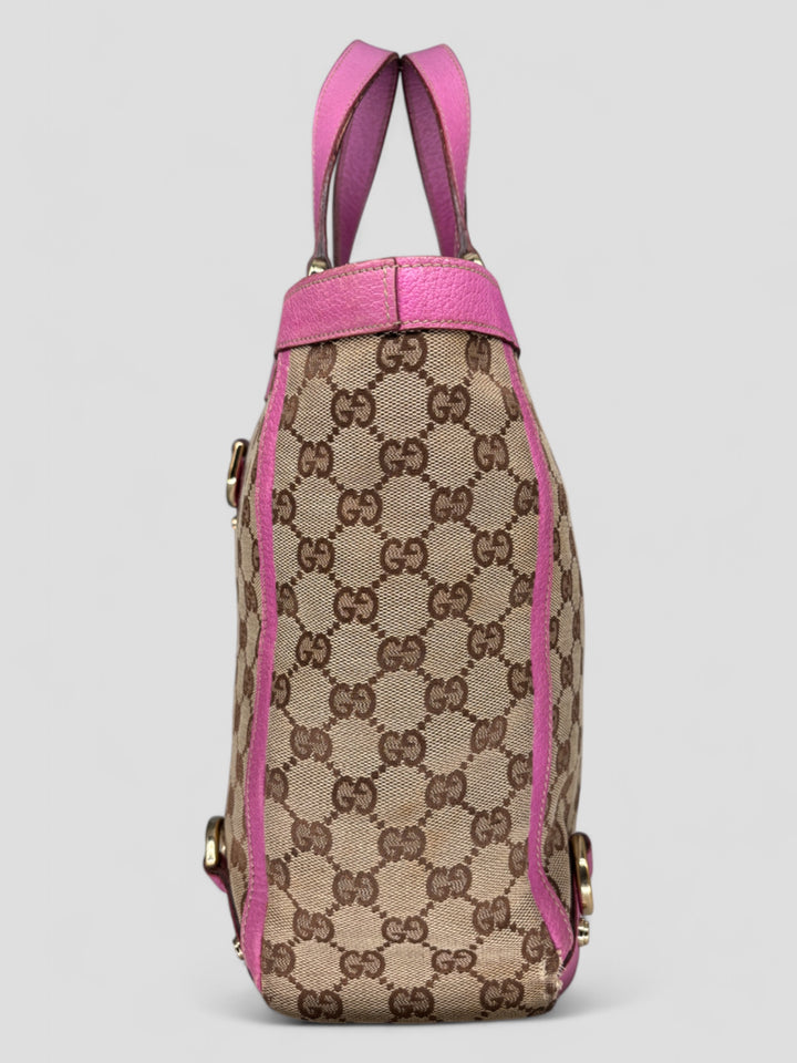 vintage Gucci D-Ring women Handbag pink, rosa second hand gucci damen handtasche