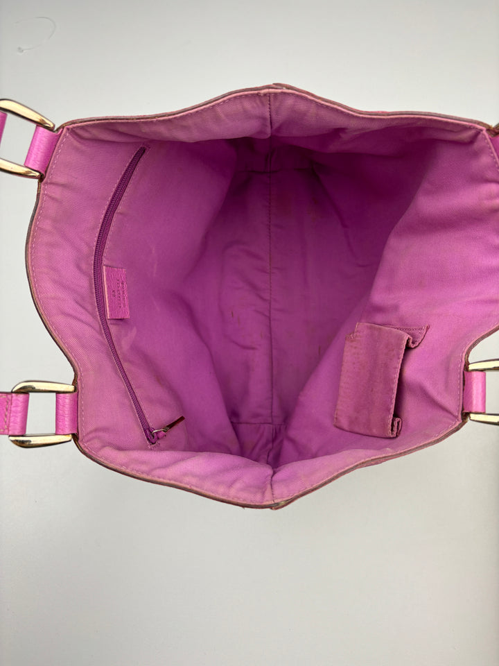 vintage Gucci D-Ring women Handbag pink, rosa second hand gucci damen handtasche