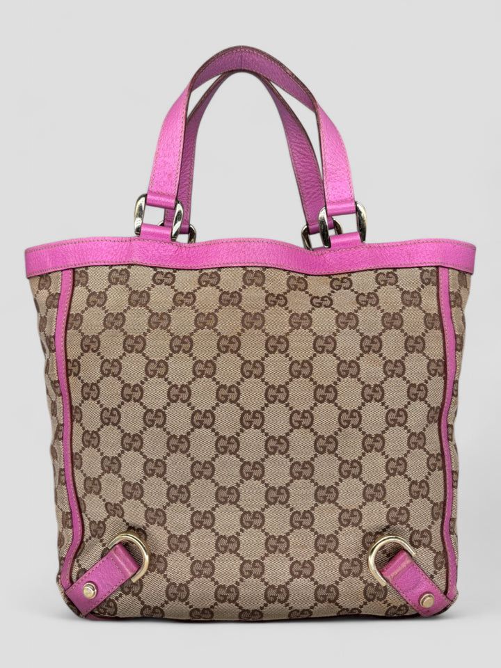 vintage Gucci D-Ring women Handbag pink, rosa second hand gucci damen handtasche