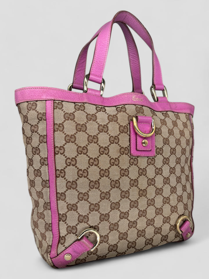 vintage Gucci D-Ring women Handbag pink, rosa second hand gucci damen handtasche