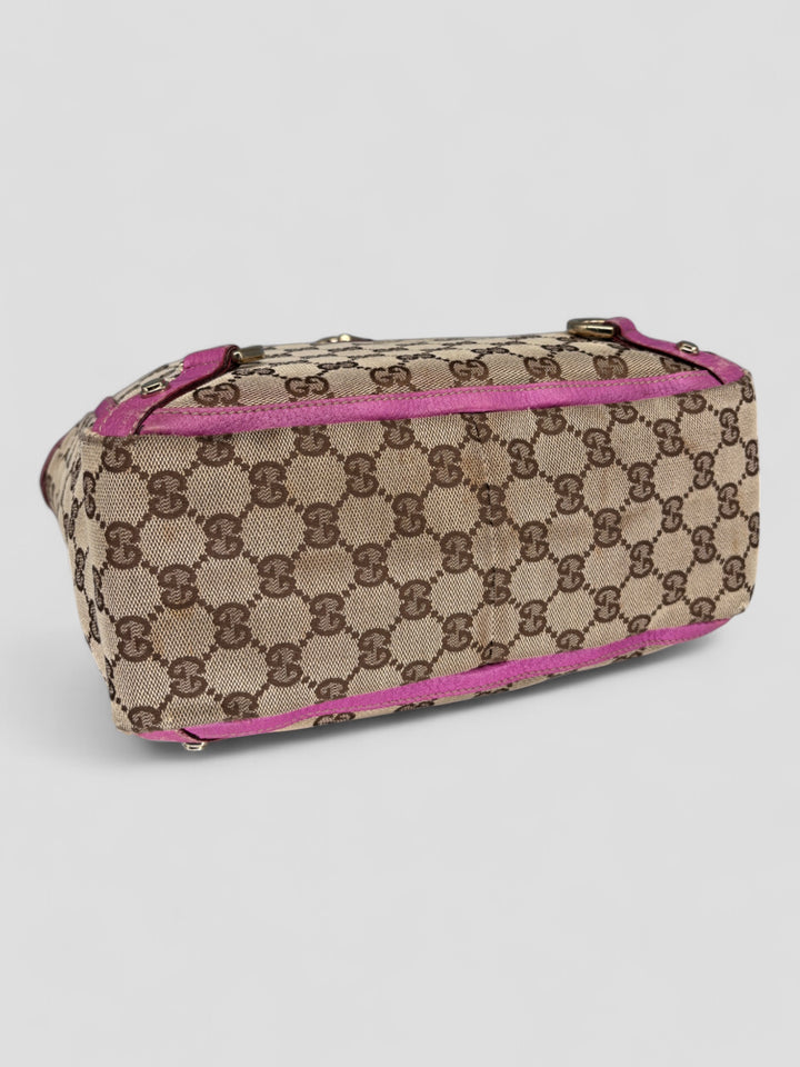 vintage Gucci D-Ring women Handbag pink, rosa second hand gucci damen handtasche