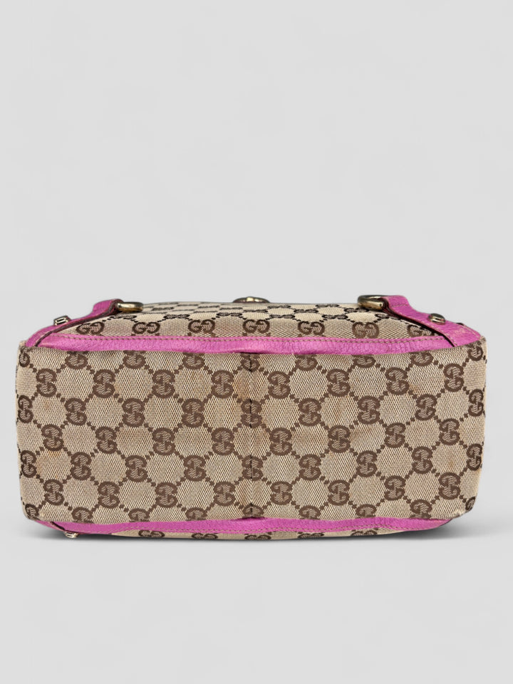 vintage Gucci D-Ring women Handbag pink, rosa second hand gucci damen handtasche