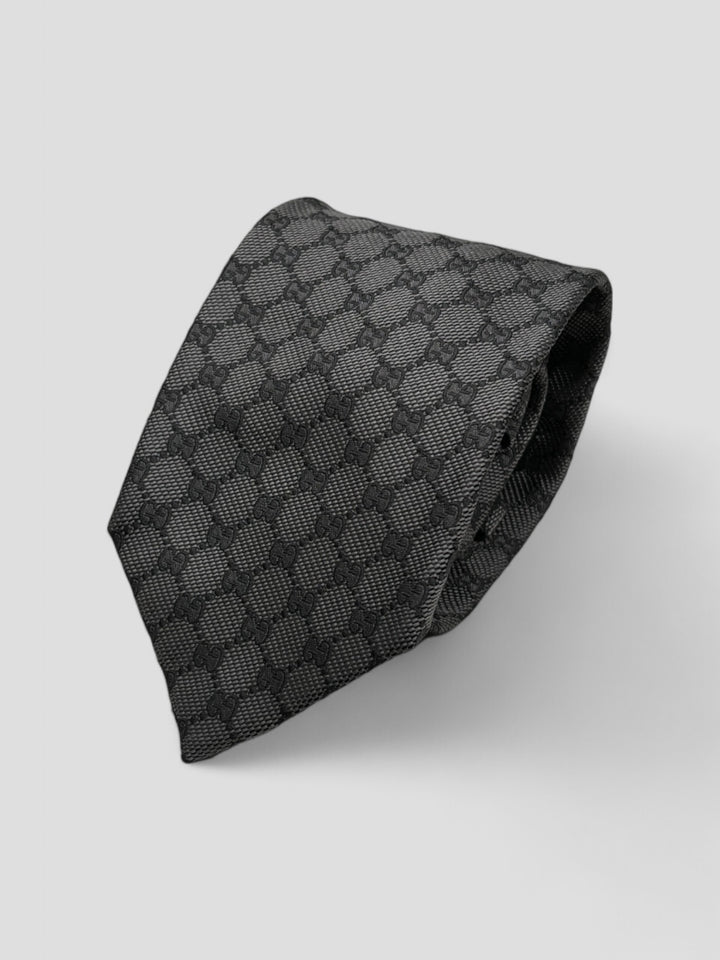 vintage Gucci Tie Grey, graue gucci krawatte