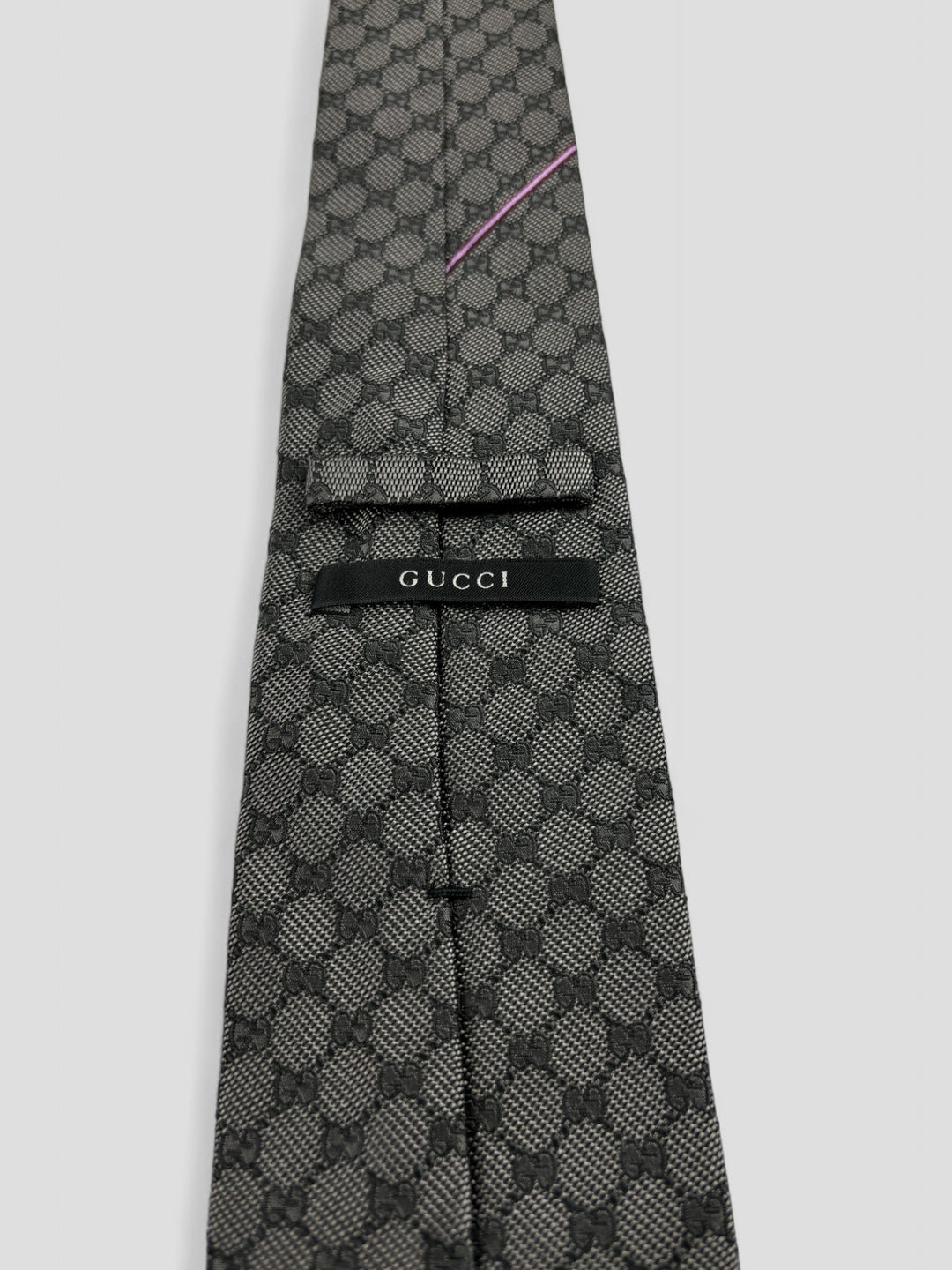 vintage Gucci Tie Grey, graue gucci krawatte