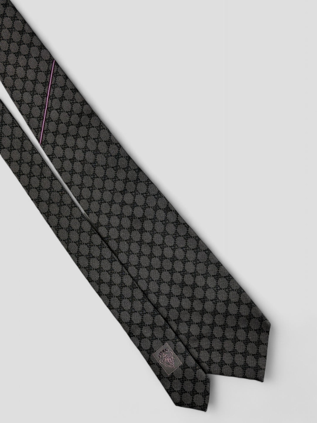 vintage Gucci Tie Grey, graue gucci krawatte