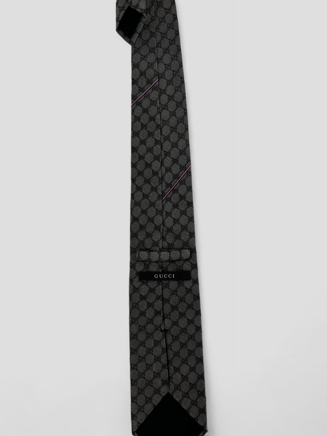 vintage Gucci Tie Grey, graue gucci krawatte