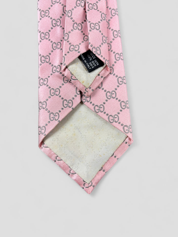 vintage Gucci Tie Pink, rosa gucci krawatte