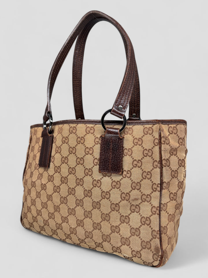 vintage Gucci Vintage Shopper women Bag, second hand gucci damen handtasche beige