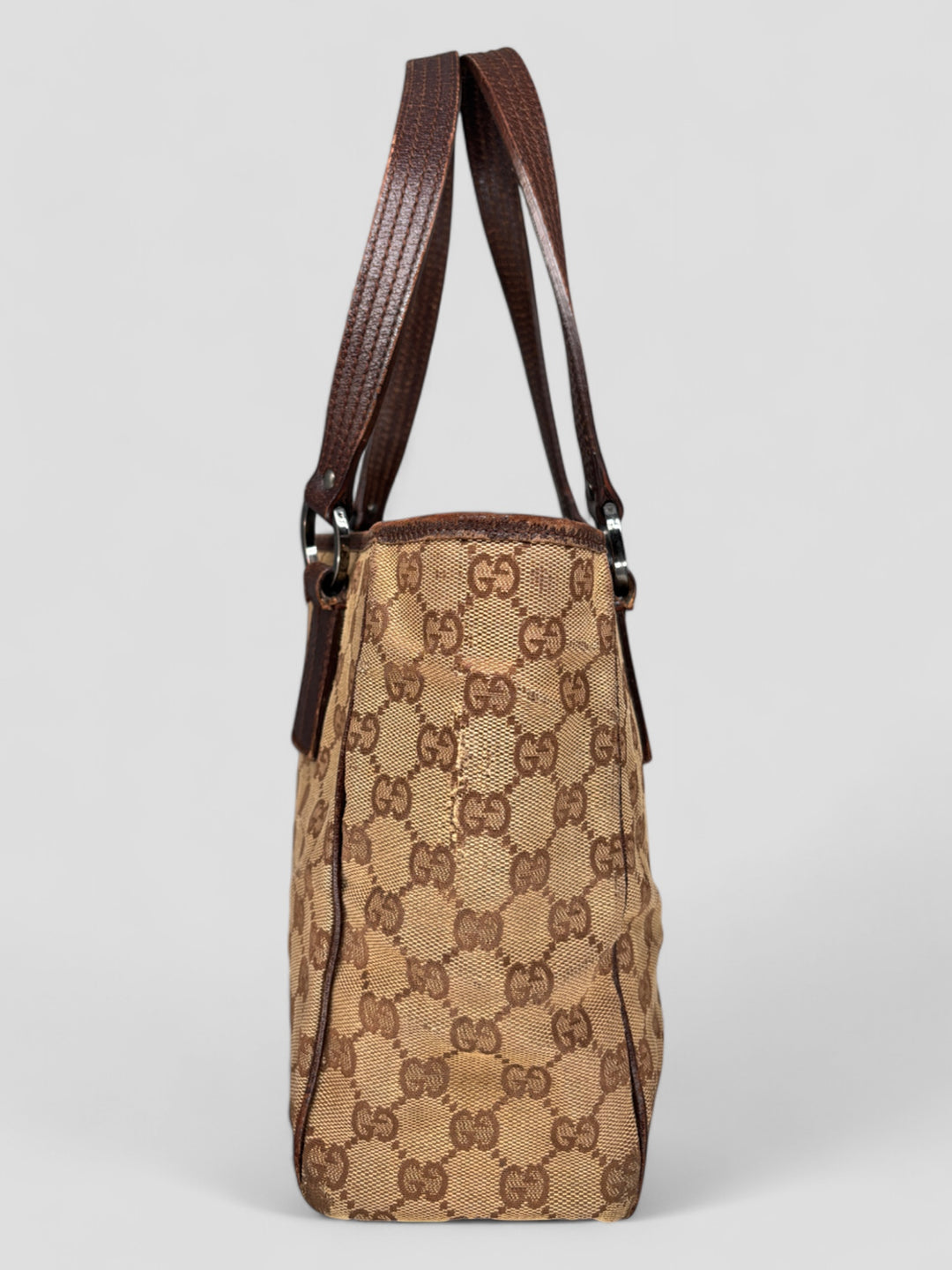 vintage Gucci Vintage Shopper women Bag, second hand gucci damen handtasche beige
