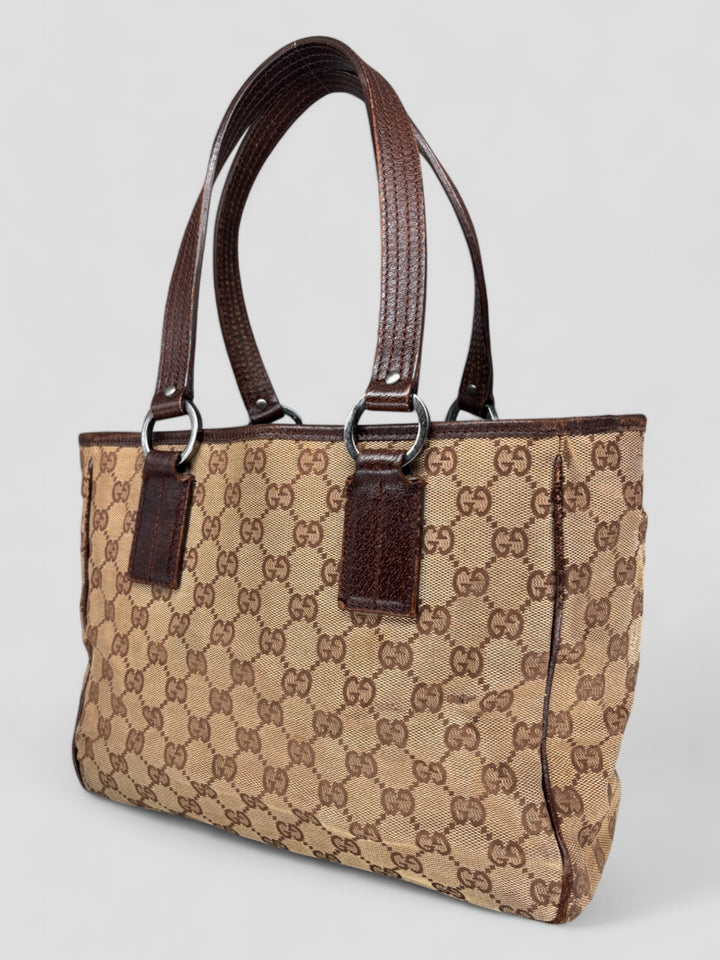 vintage Gucci Vintage Shopper women Bag, second hand gucci damen handtasche beige