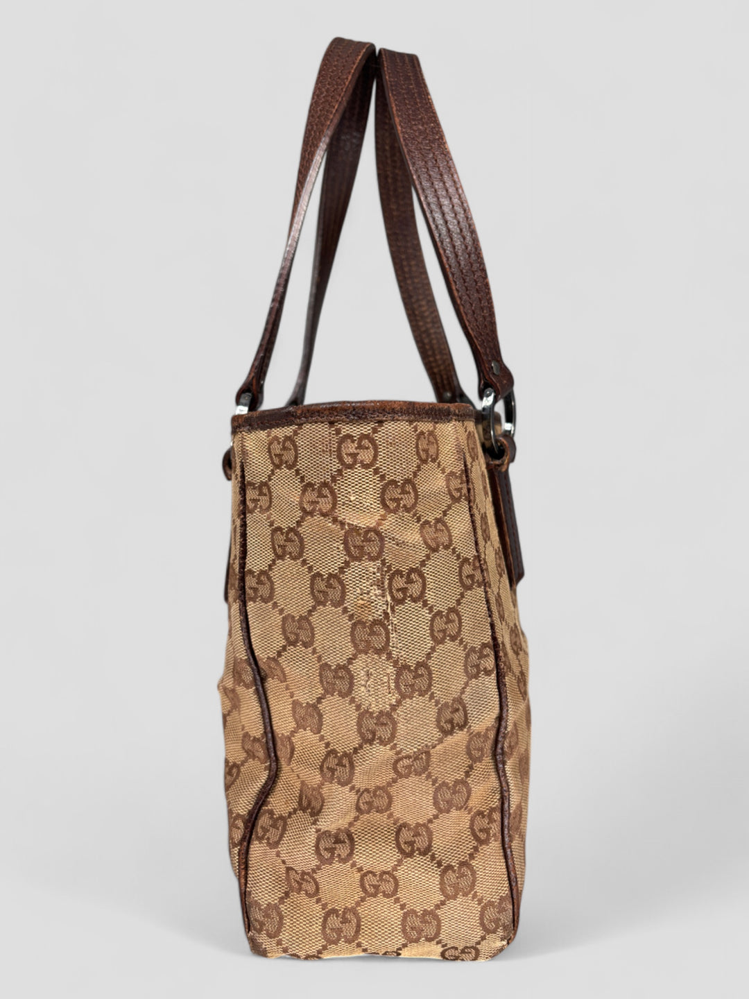 vintage Gucci Vintage Shopper women Bag, second hand gucci damen handtasche beige