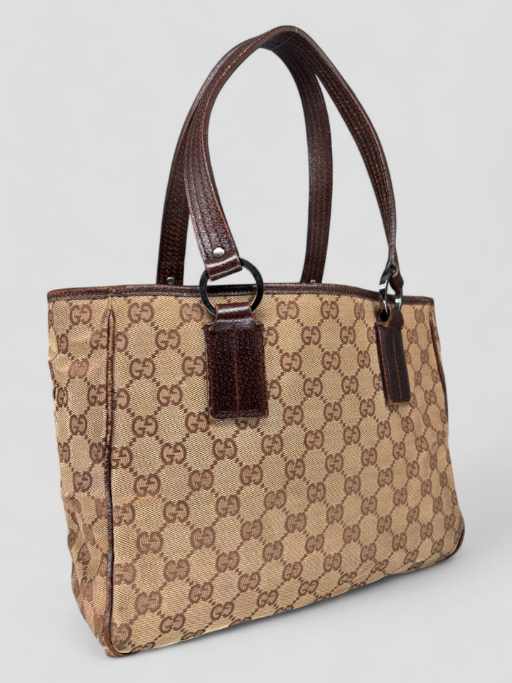 vintage Gucci Vintage Shopper women Bag, second hand gucci damen handtasche beige