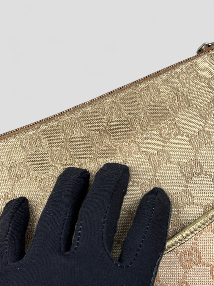 vintage Gucci women Messenger Bag beige, second hand gucci crossbodybag women