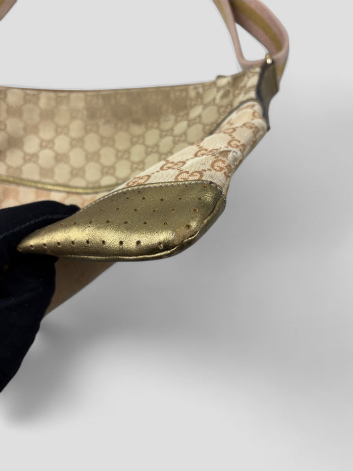 vintage Gucci women Messenger Bag beige, second hand gucci crossbodybag women