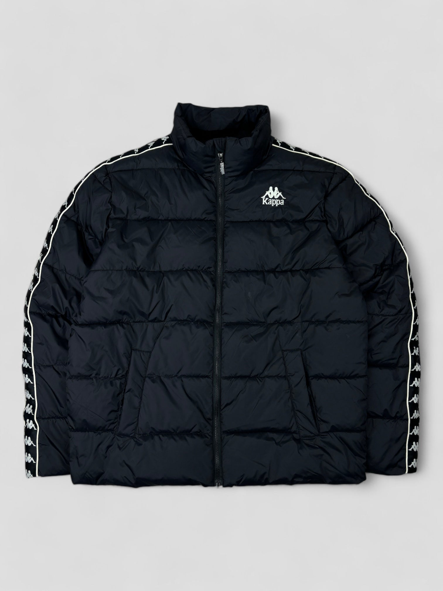 Black kappa puffer jacket new arrivals
