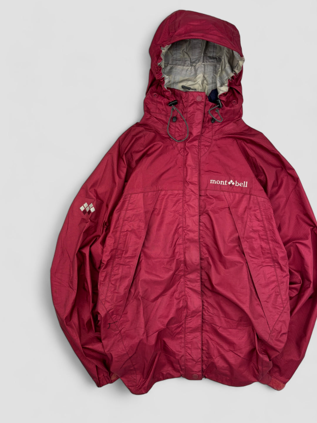 vintage Montbell windbreaker red, rote montbell jacke