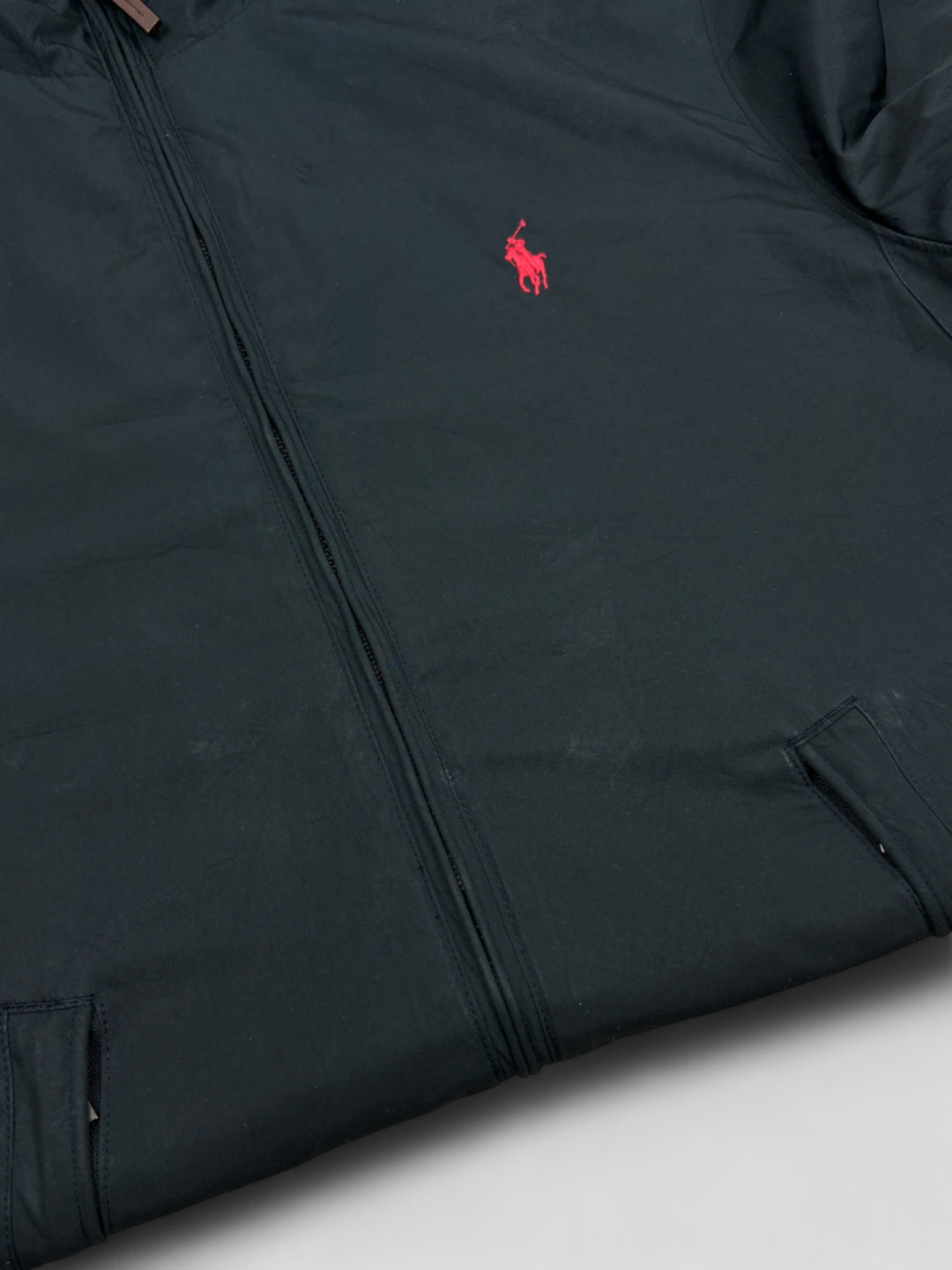 vintage Polo Ralph Lauren Windbreaker schwarz Herren, second hand prl jacket black men