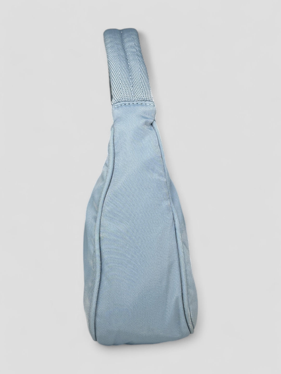 vintage Prada Hobo Handbag in Babyblau, second hand prada handbag babyblue