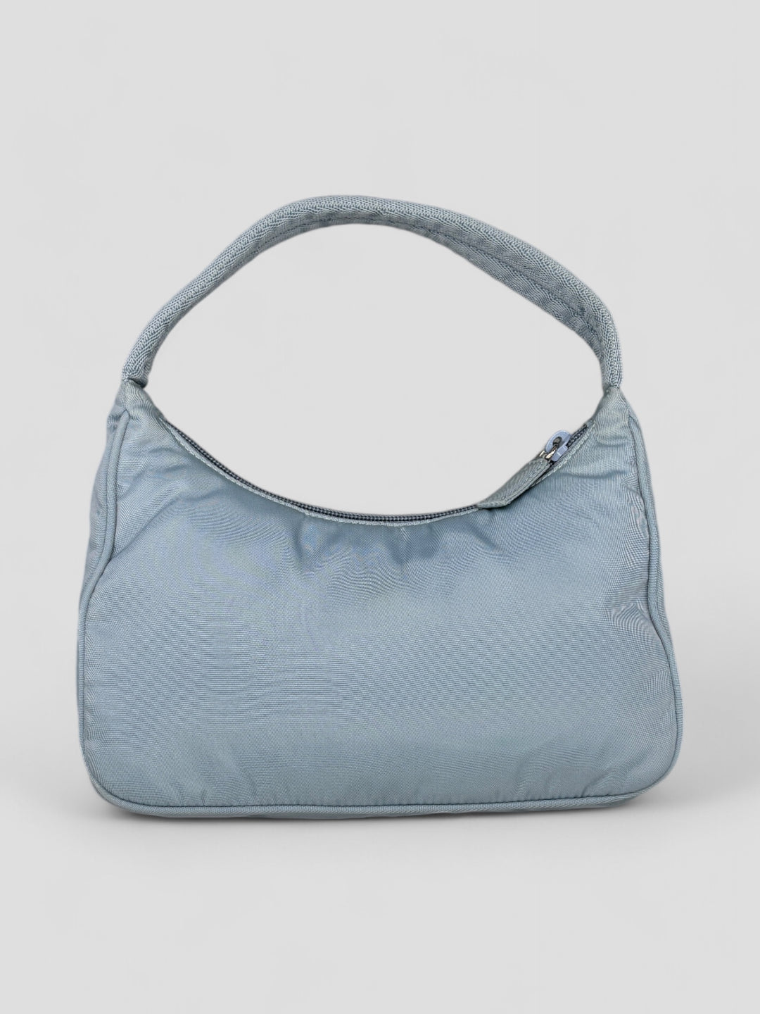 vintage Prada Hobo Handbag in Babyblau, second hand prada handbag babyblue