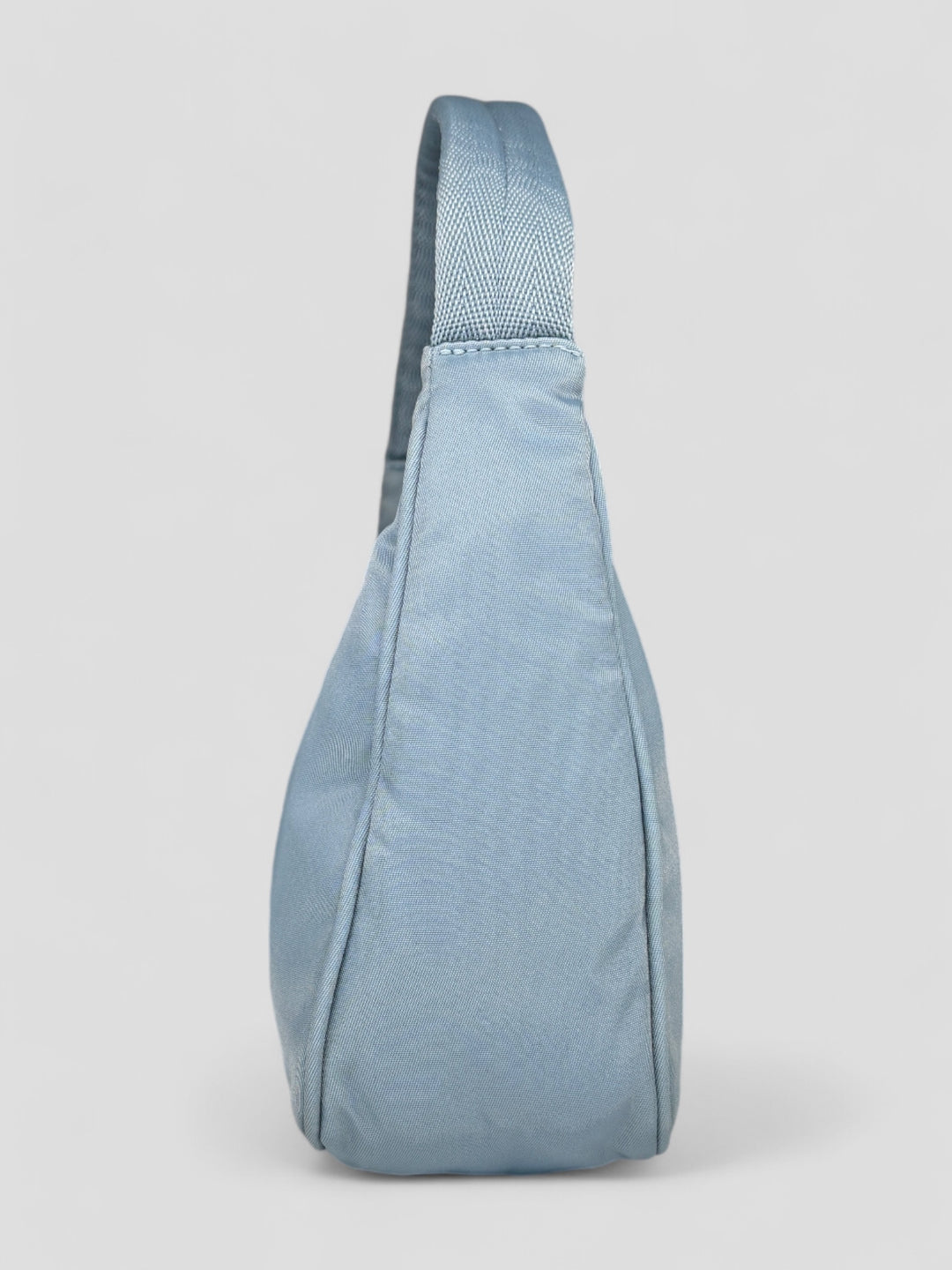 vintage Prada Hobo Handbag in Babyblau, second hand prada handbag babyblue