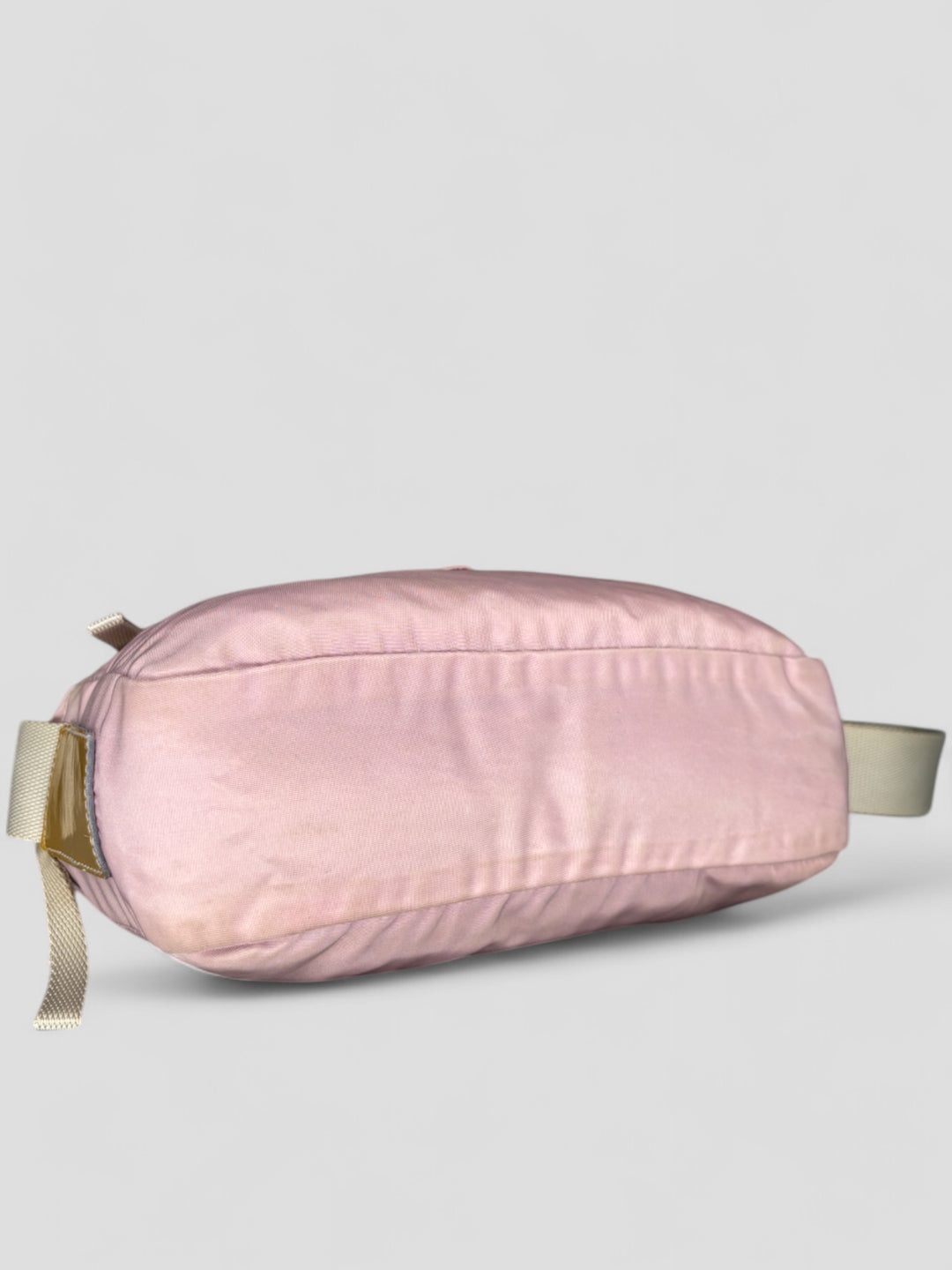 vintage Prada Nylon Umhängetasche rosa unisex, second hand prada crossbodybag pink