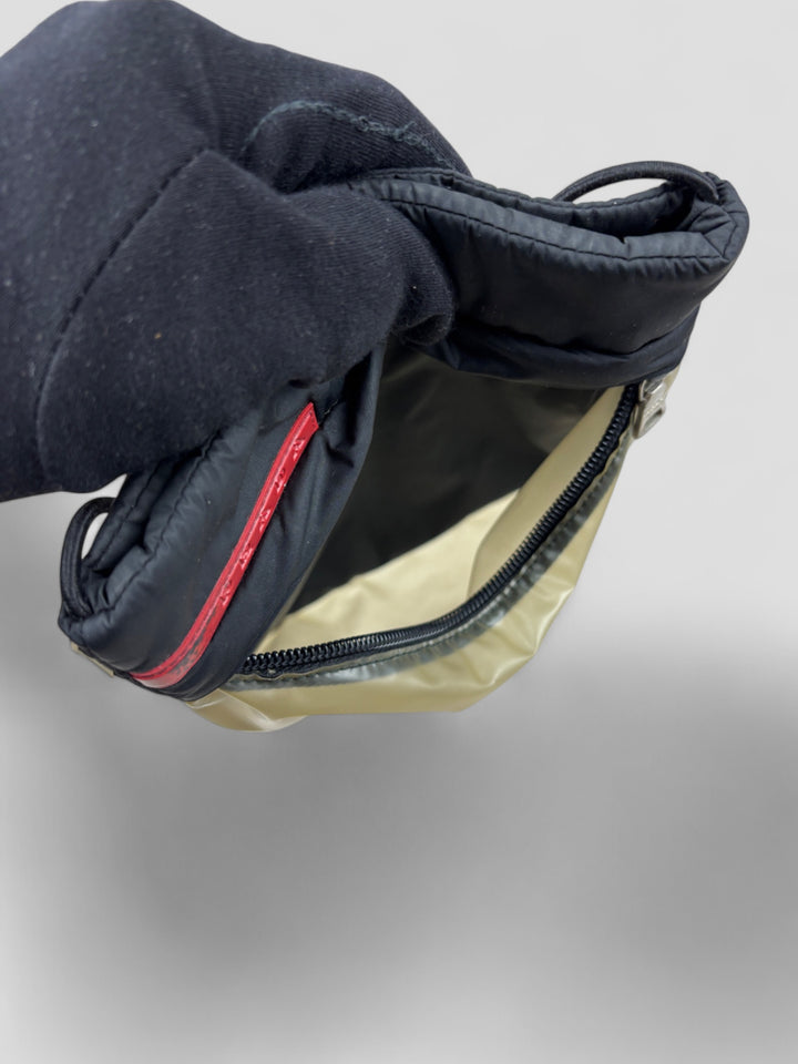 vintage Prada Sport Archive 1999 Umhängetasche schwarz Herren, second hand prada crossbodybag black men