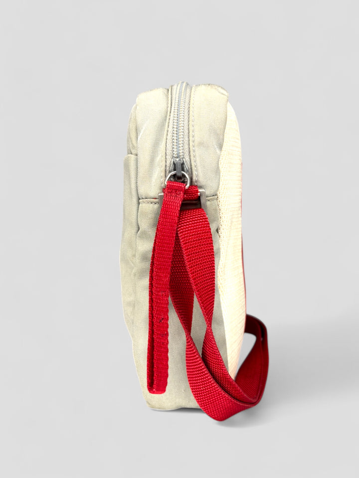 vintage Prada Sport umhängetasche weiß unisex, second hand prada crossbodybag white 
