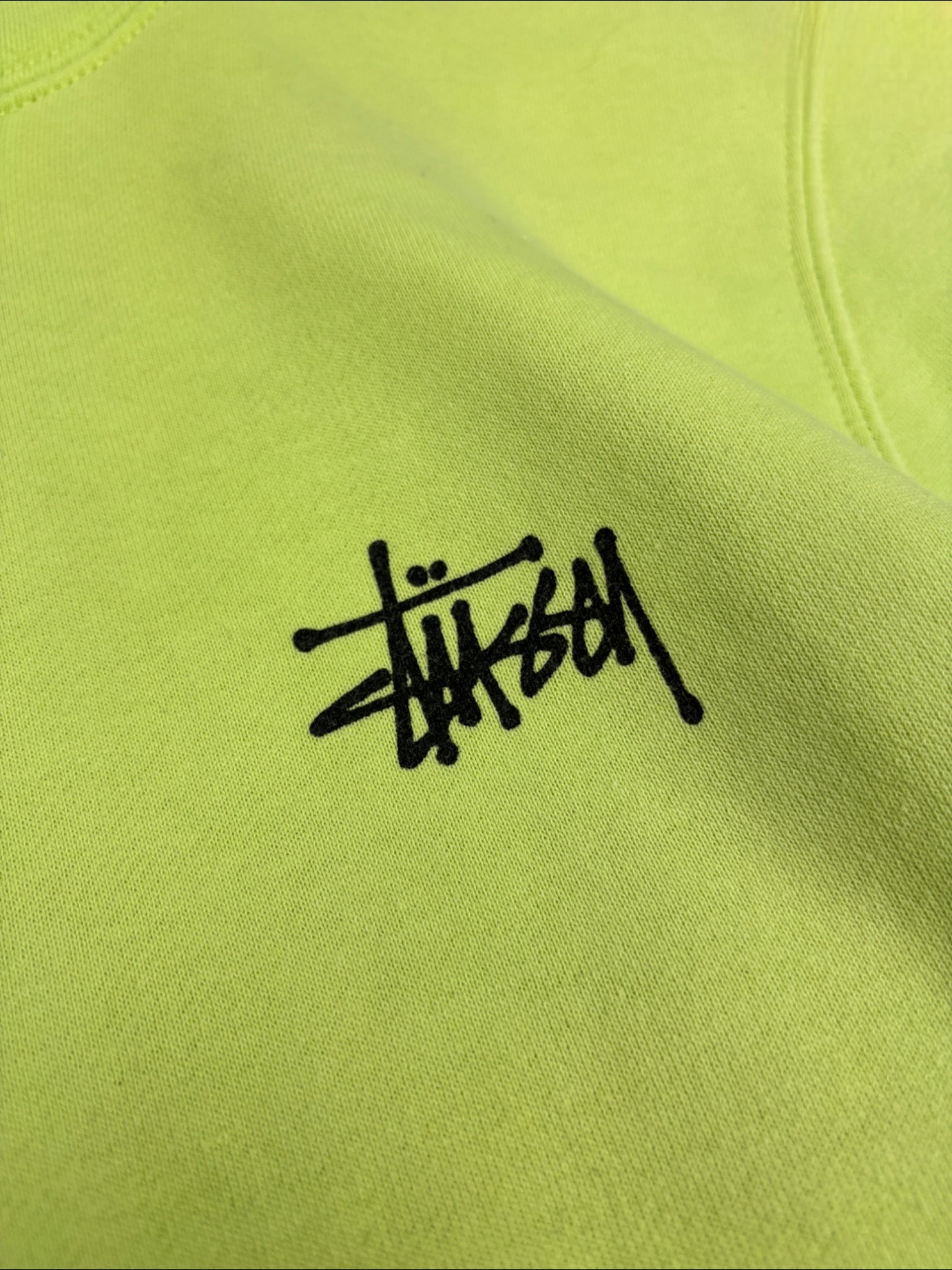 Neon stussy hoodie hot sale