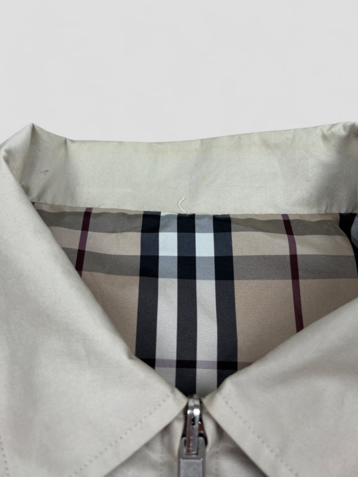 vintage burberry reversible jacke herren in weiss second hand white men burberry jacket 