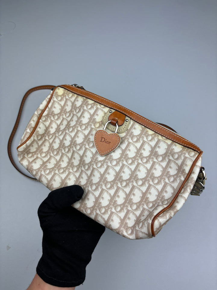 vintage dior oblique women bag, second hand dior frauen tasche