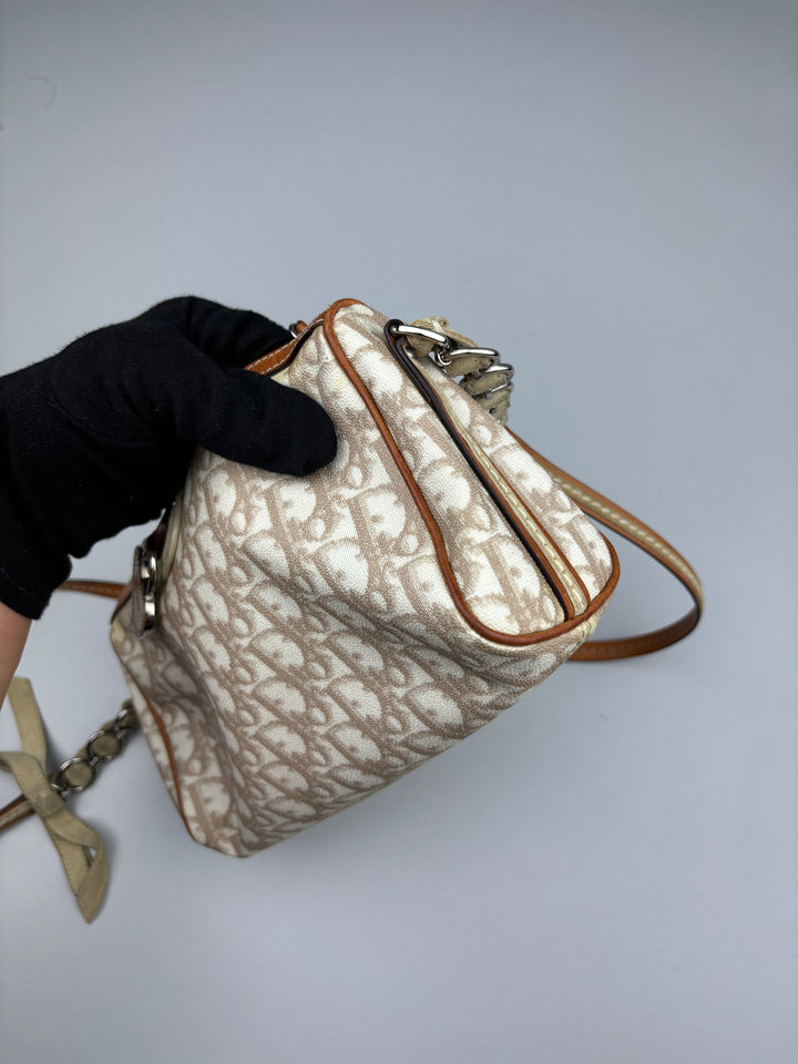vintage dior oblique women bag, second hand dior frauen tasche