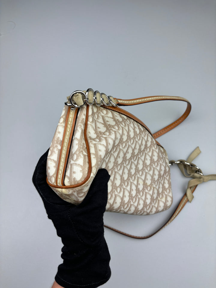 vintage dior oblique women bag, second hand dior frauen tasche