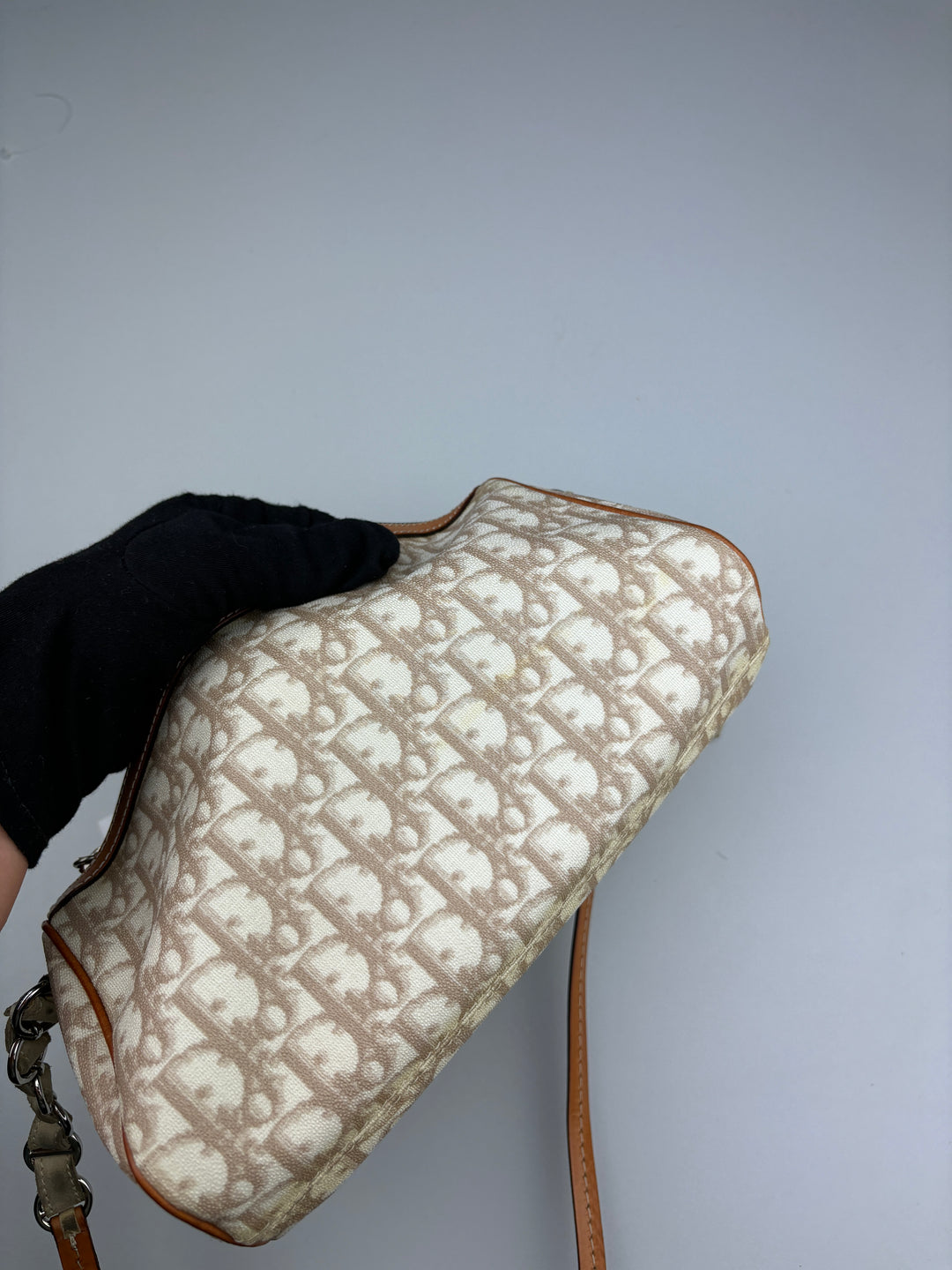 vintage dior oblique women bag, second hand dior frauen tasche