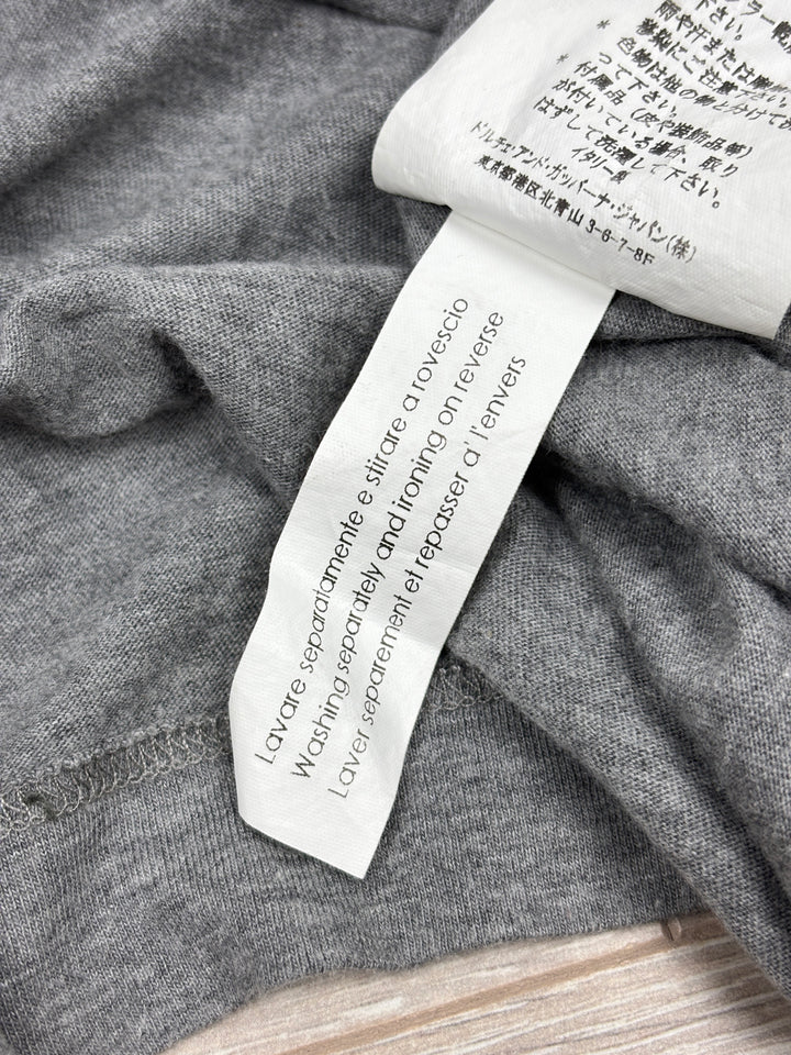 vintage dolce gabbana herren longlseeve grau, second hand d g shirt grey men