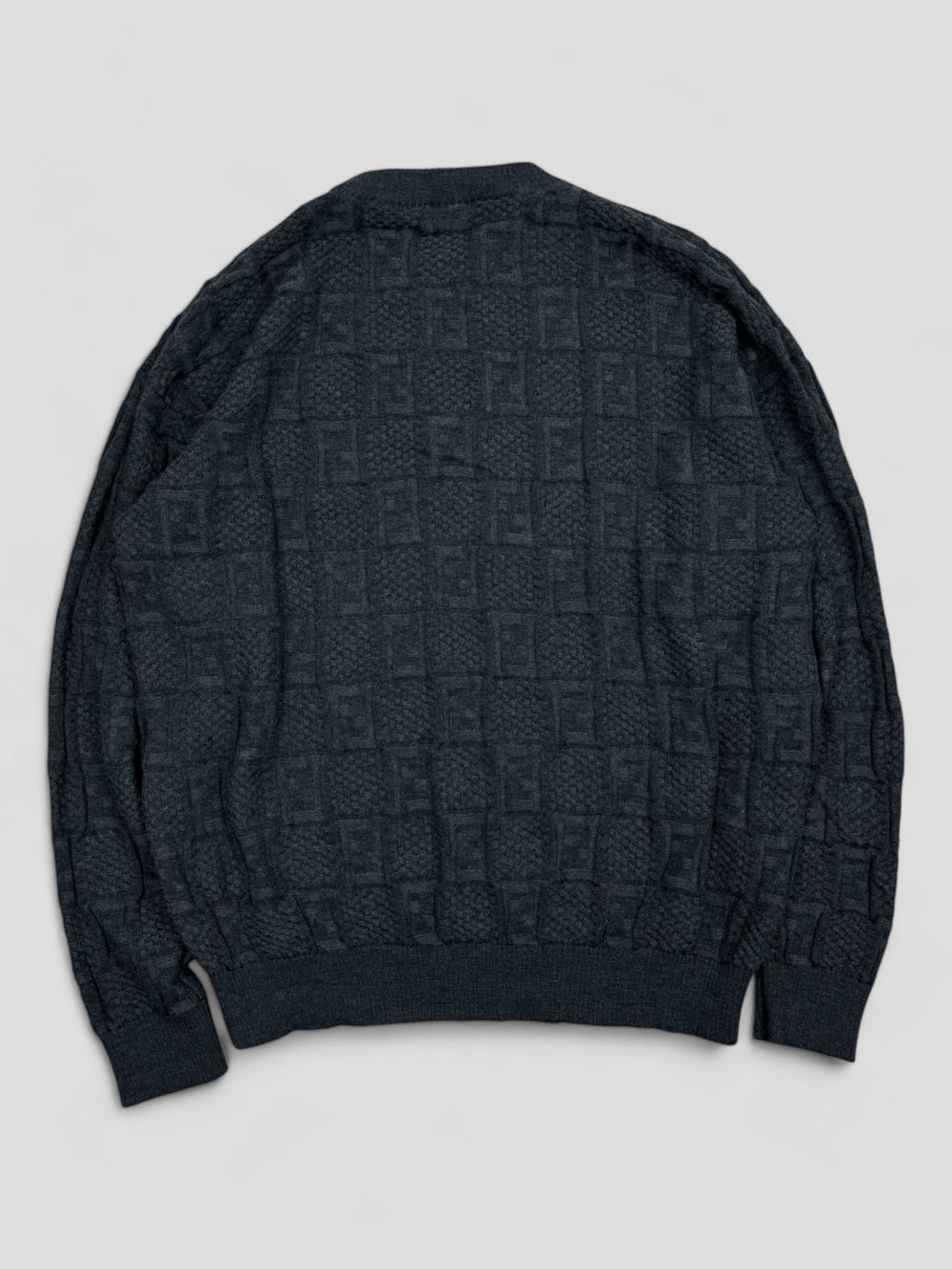 vintage fendi herren pullover schwarz, second hand fendi men sweater black