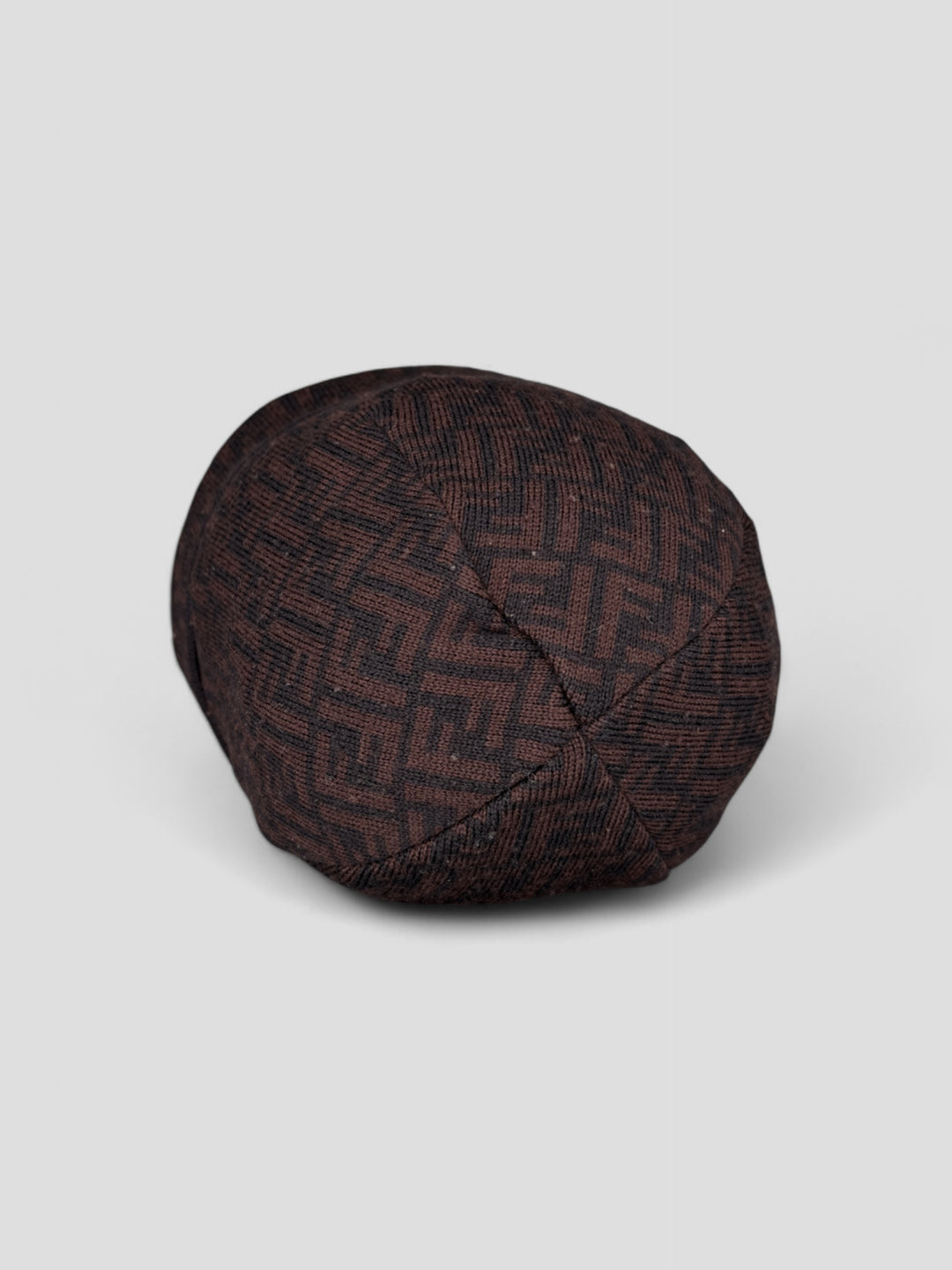 vintage fendi unisex beanie braun. second hand fendi hat brown