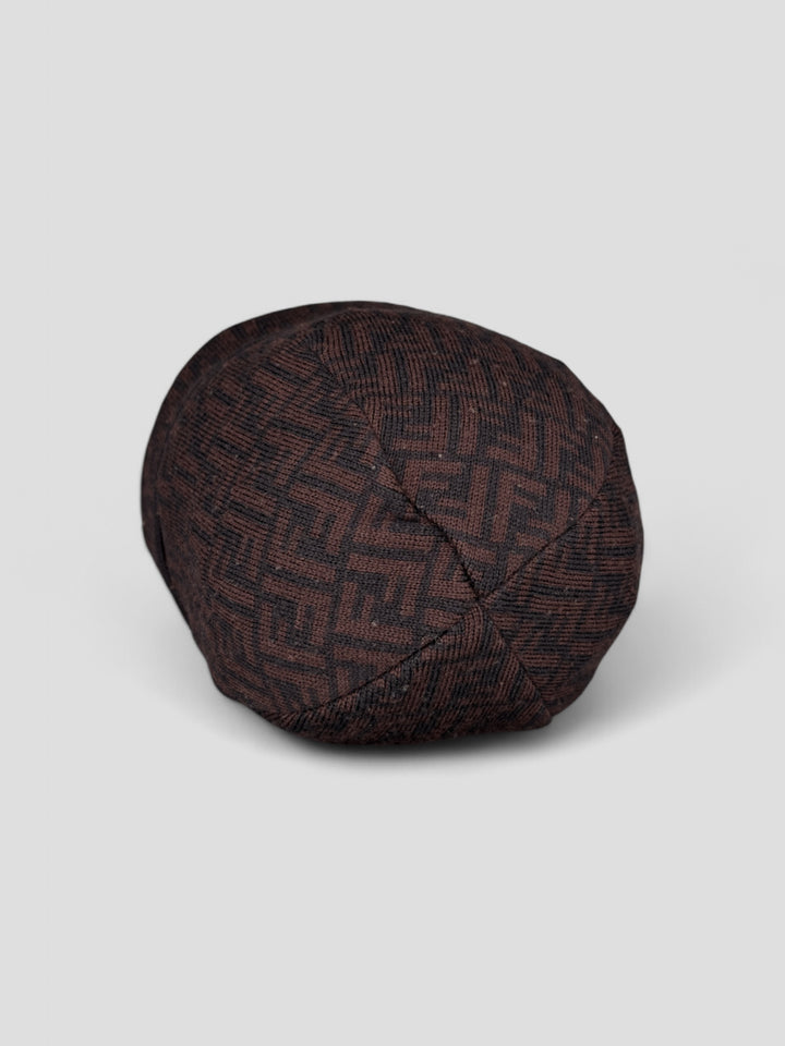 vintage fendi unisex beanie braun. second hand fendi hat brown