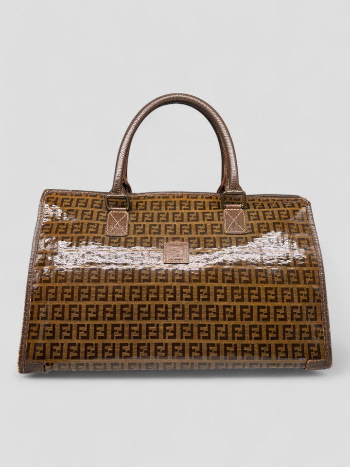 vintage fendi women handbag brown. second hand fendi frauen handtasche