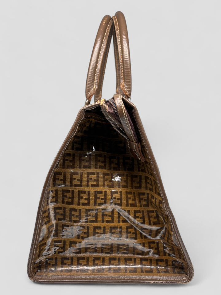 vintage fendi women handbag brown. second hand fendi frauen handtasche