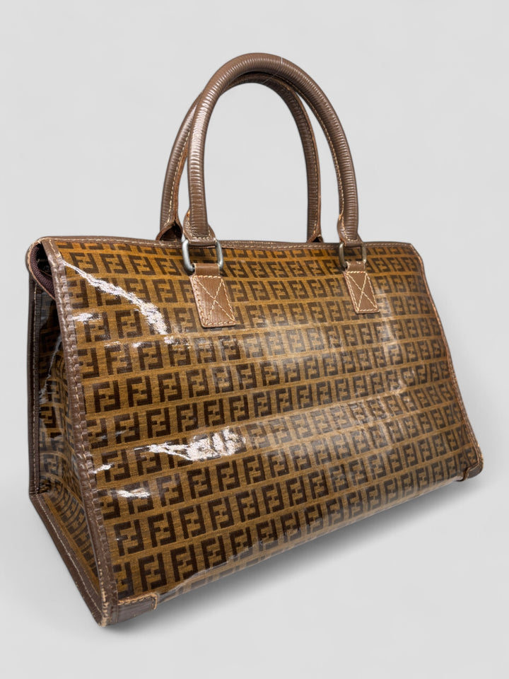 vintage fendi women handbag brown. second hand fendi frauen handtasche