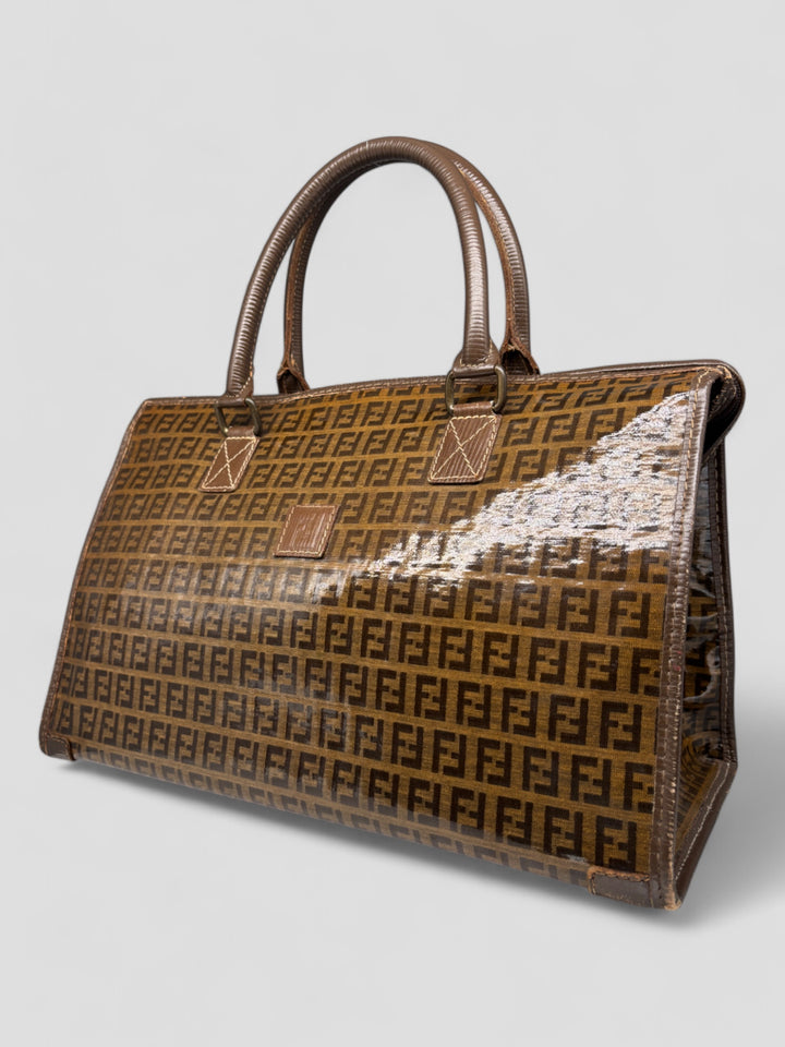 vintage fendi women handbag brown. second hand fendi frauen handtasche