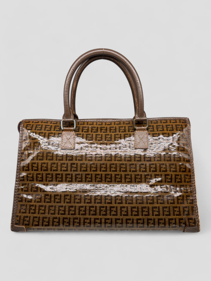 vintage fendi women handbag brown. second hand fendi frauen handtasche