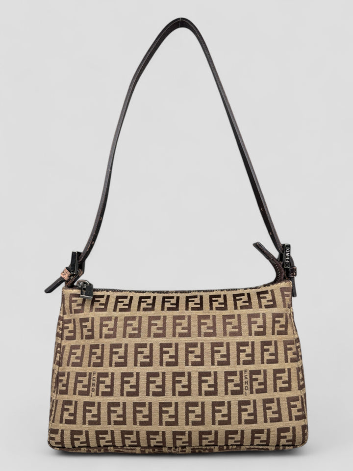 vintage fendi zucca baguette women handbag, second hand fendi damen tasche