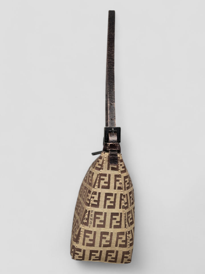 vintage fendi zucca baguette women handbag, second hand fendi damen tasche