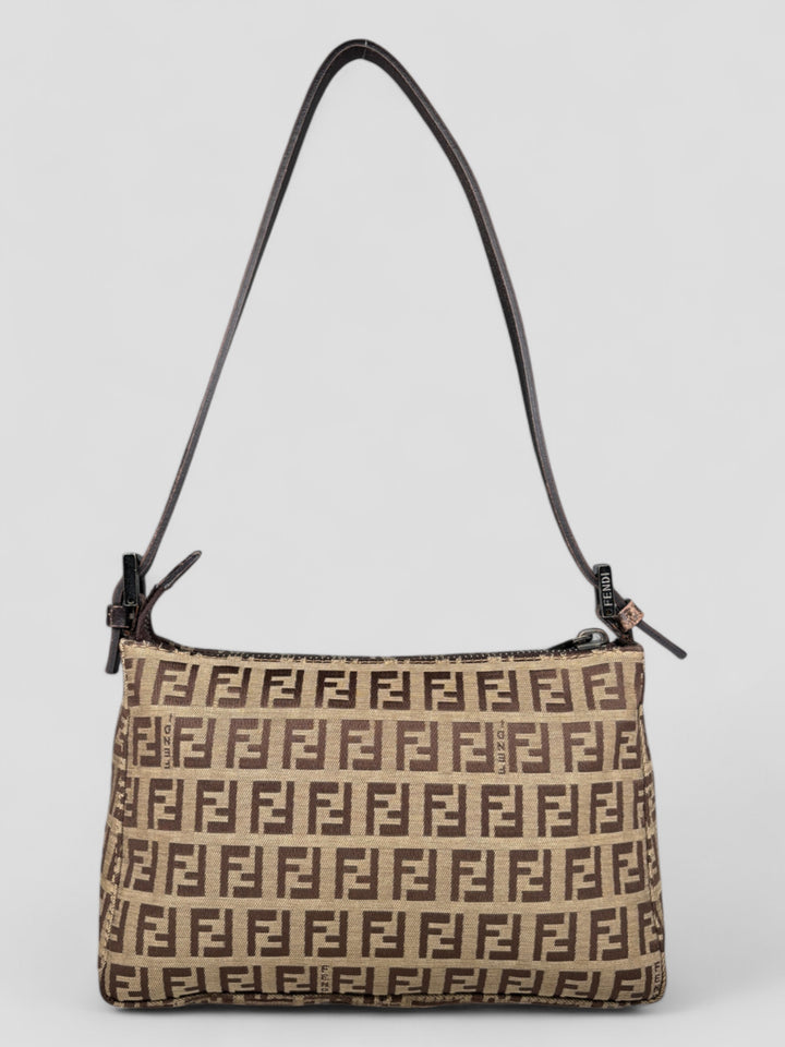 vintage fendi zucca baguette women handbag, second hand fendi damen tasche