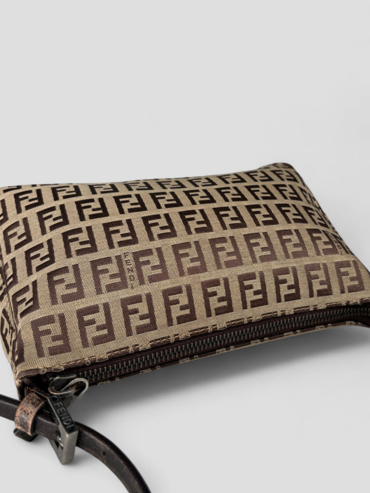 vintage fendi zucca baguette women handbag, second hand fendi damen tasche