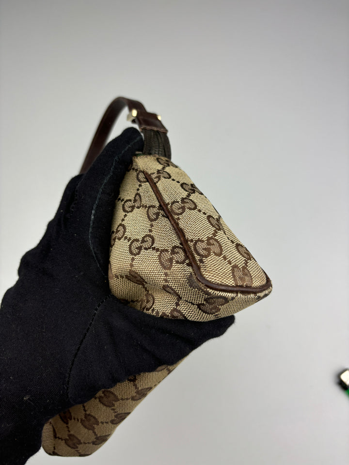 vintage gucci d ring baguette handtasche, second hand gucci women handbag