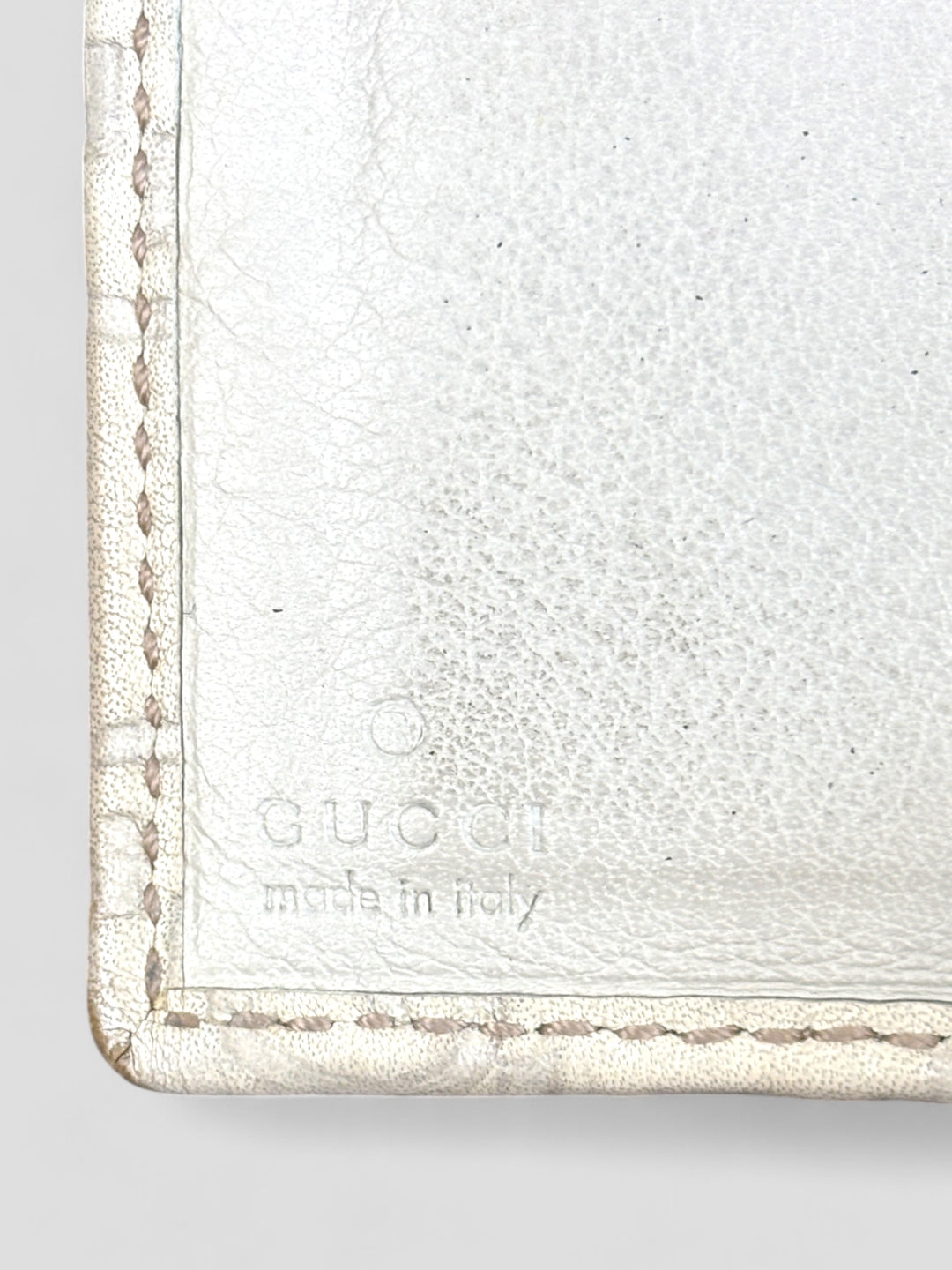vintage gucci monogram hearthgeldbeutel weiß damen, second hand gucci women wallet
