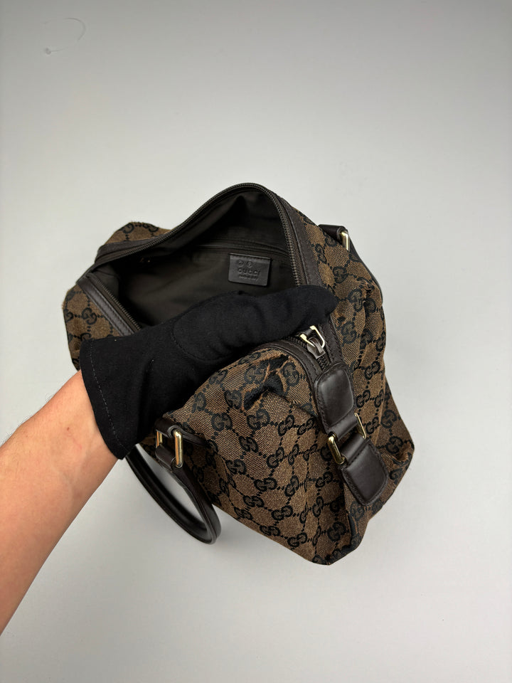 vintage gucci women duffle handbag, second hand gucci damen handtasche 