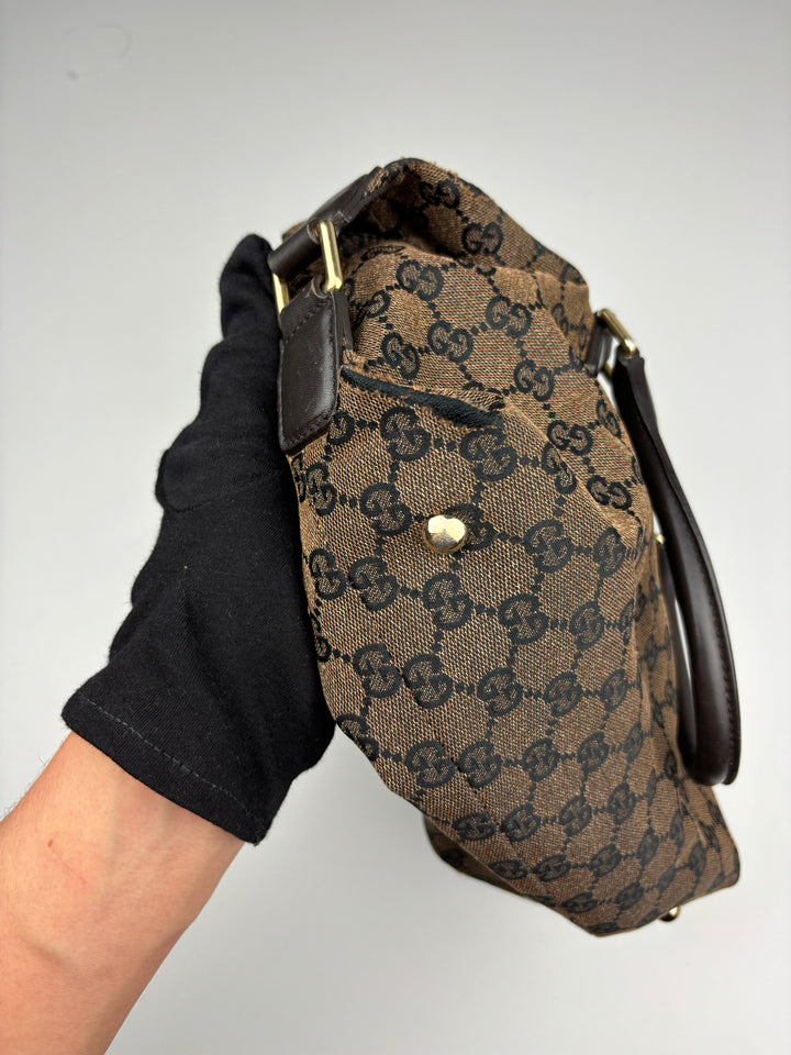 vintage gucci women duffle handbag, second hand gucci damen handtasche 